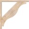 Ekena Millwork Funston Block Smooth Bracket w/ Offset Brace, Douglas Fir, 3 1/2"W x 28"D x 28"H BKT0402X28X28FST05SDF - alternate 4